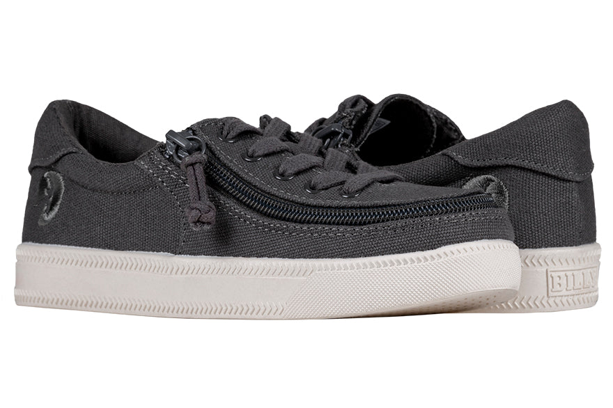 Kid's Dark Grey BILLY Classic Lace Lows - BILLY Footwear