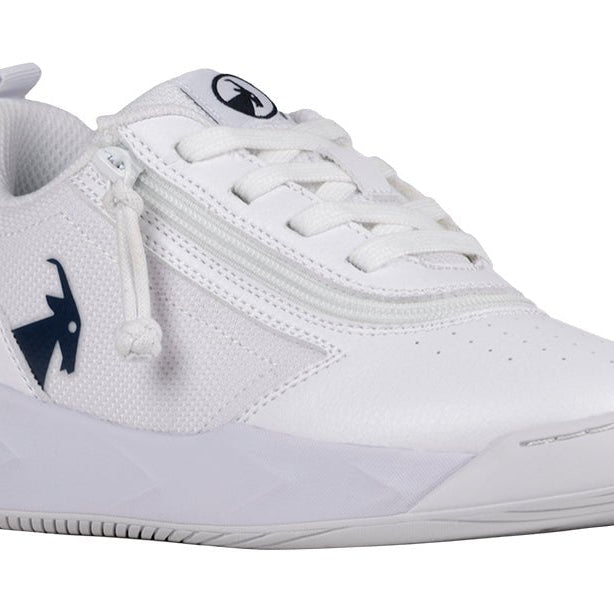 White/Navy BILLY Sport Court Athletic Sneakers - BILLY Footwear® Canada